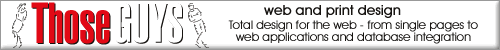 Those Guys web and print design